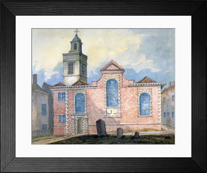 Framed Print : Exterior view of St Anne and St Agnes, City of London, c1810. Artist: William Pearson Framed Print : Exterior view of St Anne and St Agnes, City of London, c1810. Artist: William Pearson