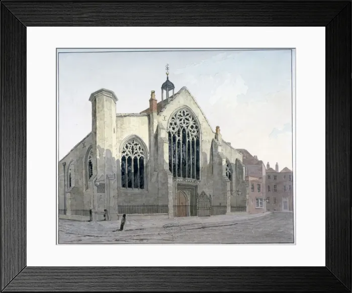Framed Print : View of the west end of Austin Friars, City of London, c1780 Framed Print : View of the west end of Austin Friars, City of London, c1780
