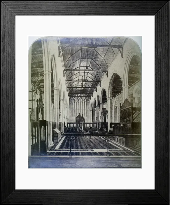 Framed Print : Interior of Austin Friars, City of London, c1865 Framed Print : Interior of Austin Friars, City of London, c1865