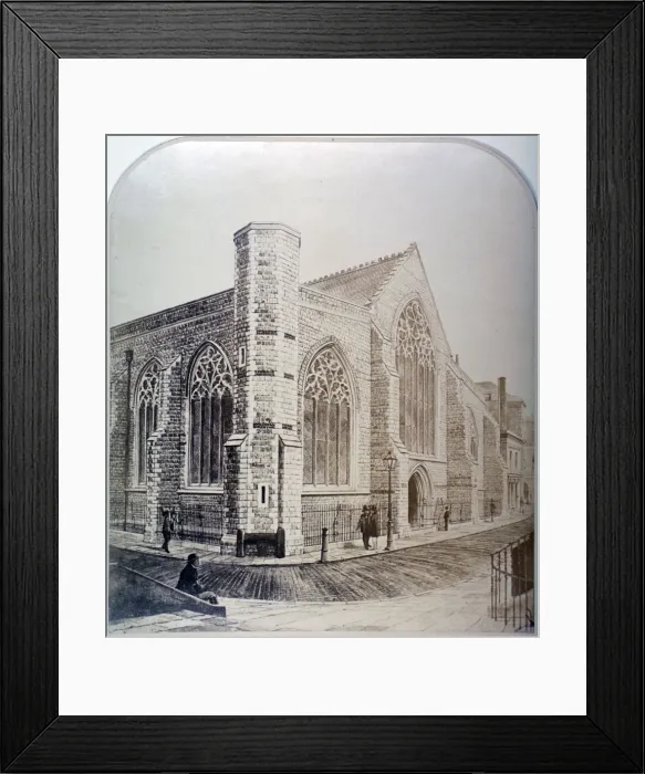 Framed Print : View of Austin Friars from the the north west, 1865 Framed Print : View of Austin Friars from the the north west, 1865