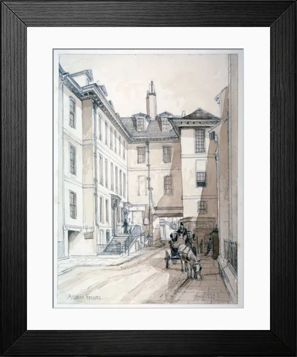 Framed Print : Austin Friars Street, City of London, 1851. Artist: Thomas Colman Dibdin Framed Print : Austin Friars Street, City of London, 1851. Artist: Thomas Colman Dibdin