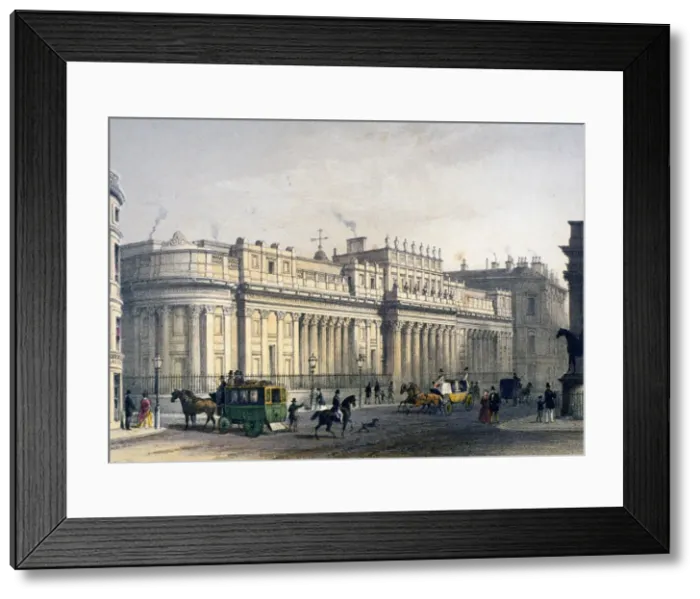Framed Print : View ofThe Bank of England, City of London, 1854. Artist: Jules Louis Arnout Framed Print : View ofThe Bank of England, City of London, 1854. Artist: Jules Louis Arnout