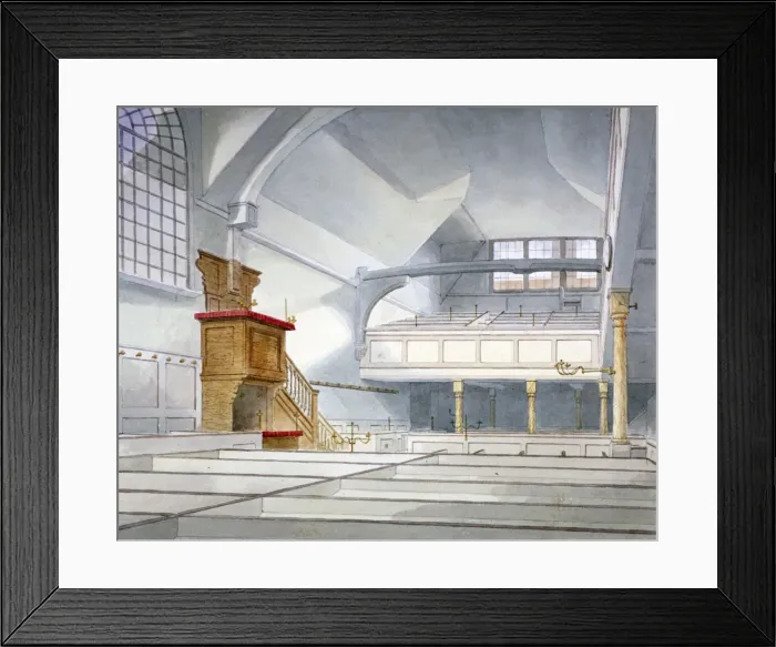 Framed Print : Interior view of the Church of St Bartholomew-the-Great, Smithfield, City of London, 1821 Framed Print : Interior view of the Church of St Bartholomew-the-Great, Smithfield, City of London, 1821
