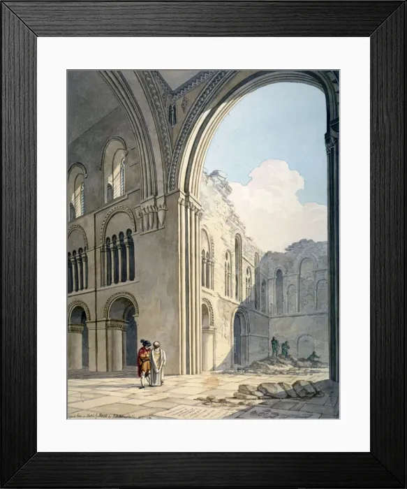 Framed Print : Choir of the Church of St Bartholomew-the-Great during repairs, Smithfield, City of London, 1815 Framed Print : Choir of the Church of St Bartholomew-the-Great during repairs, Smithfield, City of London, 1815