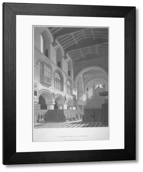 Framed Print : Interior view of the Church of St Bartholomew-the-Great, Smithfield, City of London, 1800 Framed Print : Interior view of the Church of St Bartholomew-the-Great, Smithfield, City of London, 1800