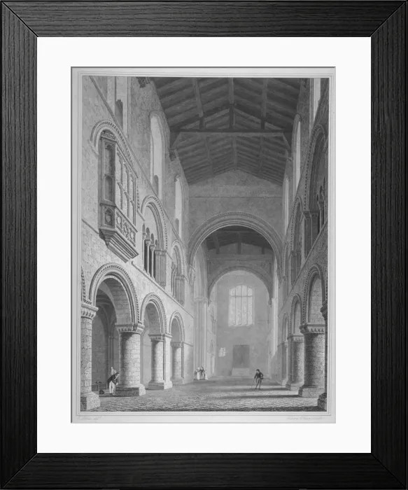 Framed Print : Interior view of the Church of St Bartholomew-the-Great, Smithfield, City of London, 1815 Framed Print : Interior view of the Church of St Bartholomew-the-Great, Smithfield, City of London, 1815