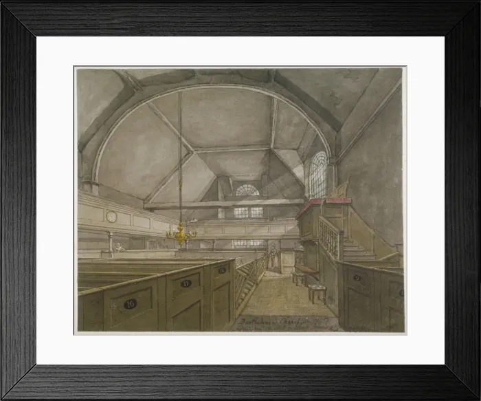 Framed Print : Interior of the chapel in the Church of St Bartholomew-the-Great, Smithfield, City of London, 1818 Framed Print : Interior of the chapel in the Church of St Bartholomew-the-Great, Smithfield, City of London, 1818