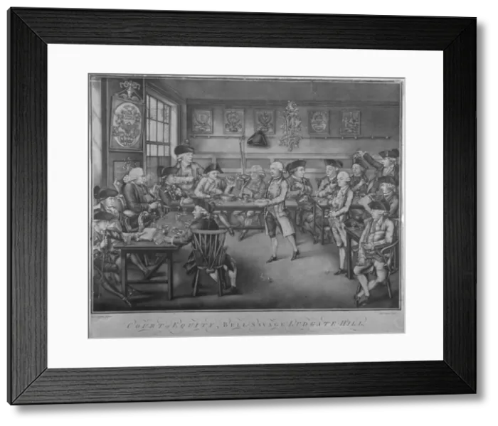 Framed Print : Court of Equity, Belle Sauvage Inn, Ludgate Hill, City of London, 1778 Framed Print : Court of Equity, Belle Sauvage Inn, Ludgate Hill, City of London, 1778