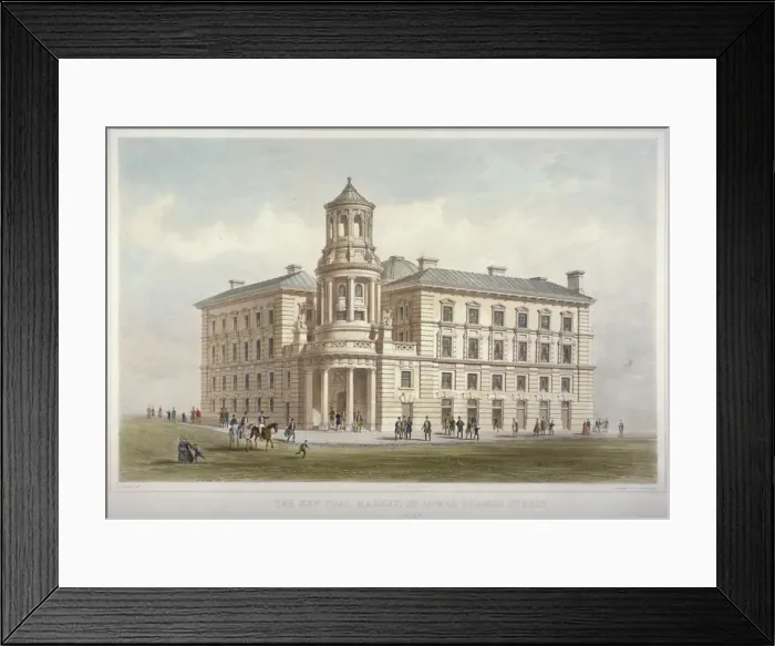 Framed Print : View of the New Coal Exchange in Lower Thames Street, City of London, 1849 Framed Print : View of the New Coal Exchange in Lower Thames Street, City of London, 1849
