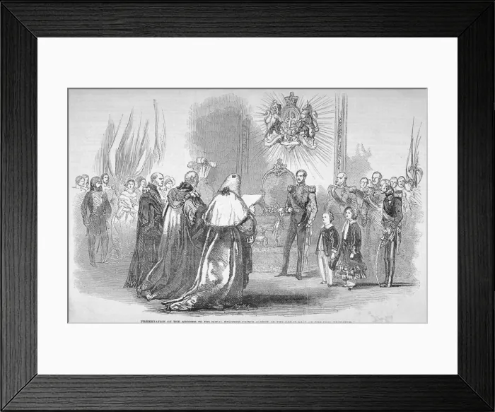 Framed Print : Opening of the New Coal Exchange, Lower Thames Street, City of London, 1849 Framed Print : Opening of the New Coal Exchange, Lower Thames Street, City of London, 1849