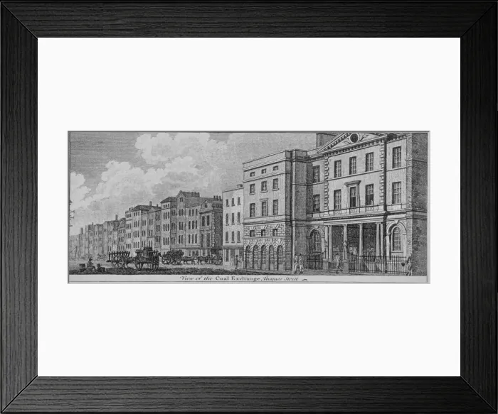 Framed Print : View of the Coal Exchange on Thames Street, City of London, 1794 Framed Print : View of the Coal Exchange on Thames Street, City of London, 1794