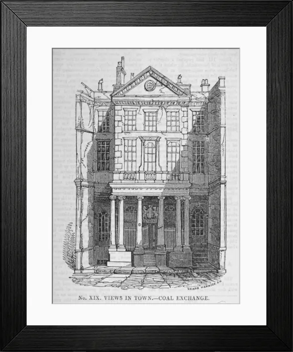 Framed Print : View of the Coal Exchange in Thames Street, City of London, 1810 Framed Print : View of the Coal Exchange in Thames Street, City of London, 1810