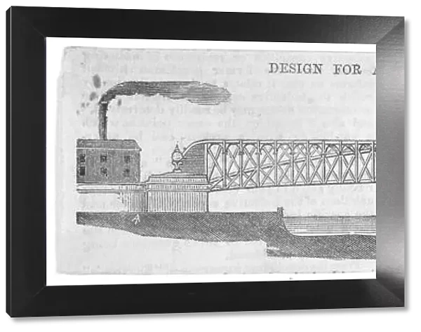 Design for the new Blackfriars Bridge, London, 1840