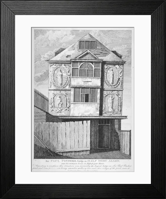 Framed Print : Sir Paul Pindars House, Bishopsgate, City of London, 1791 Framed Print : Sir Paul Pindars House, Bishopsgate, City of London, 1791