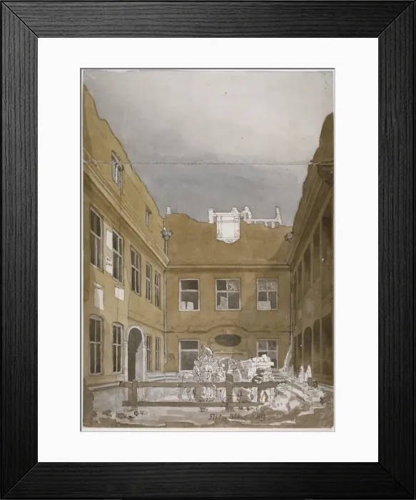 Framed Print : Blackwell Hall, City of London, 1819. Artist: Robert Blemmell Schnebbelie Framed Print : Blackwell Hall, City of London, 1819. Artist: Robert Blemmell Schnebbelie