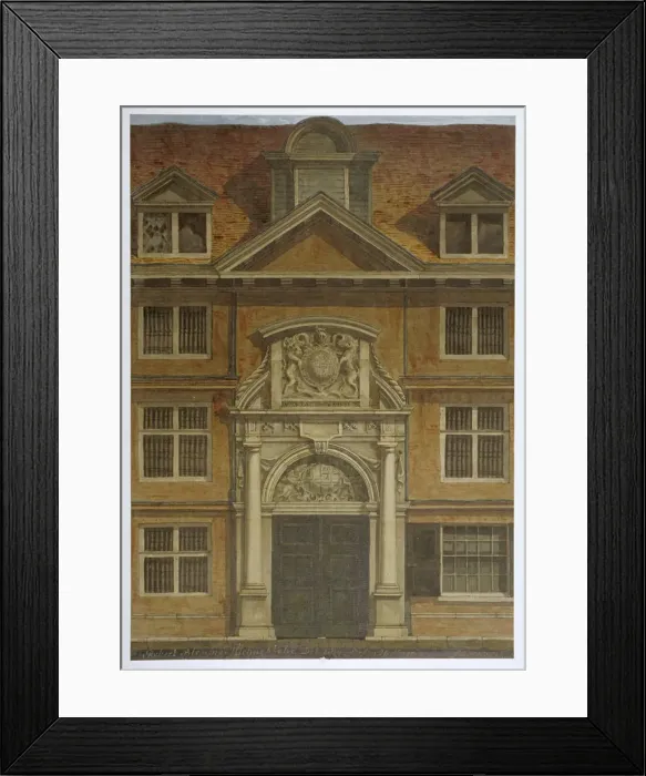 Framed Print : Blackwell Hall, City of London, 1819. Artist: Robert Blemmell Schnebbelie Framed Print : Blackwell Hall, City of London, 1819. Artist: Robert Blemmell Schnebbelie