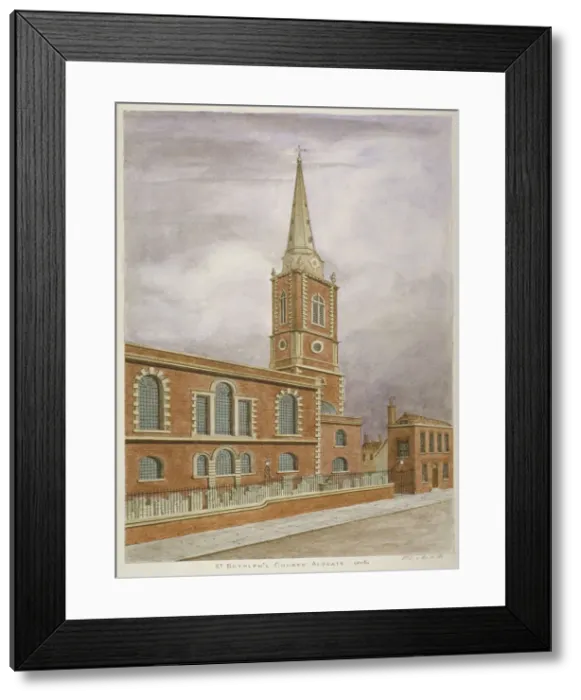 Framed Print : Church of St Botolph, Aldgate, City of London, 1806. Artist: Valentine Davis Framed Print : Church of St Botolph, Aldgate, City of London, 1806. Artist: Valentine Davis