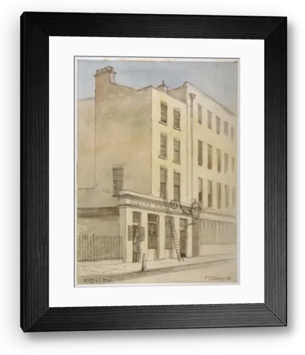 Framed Print : Bride Lane, City of London, 1851. Artist: Thomas Colman Dibdin Framed Print : Bride Lane, City of London, 1851. Artist: Thomas Colman Dibdin