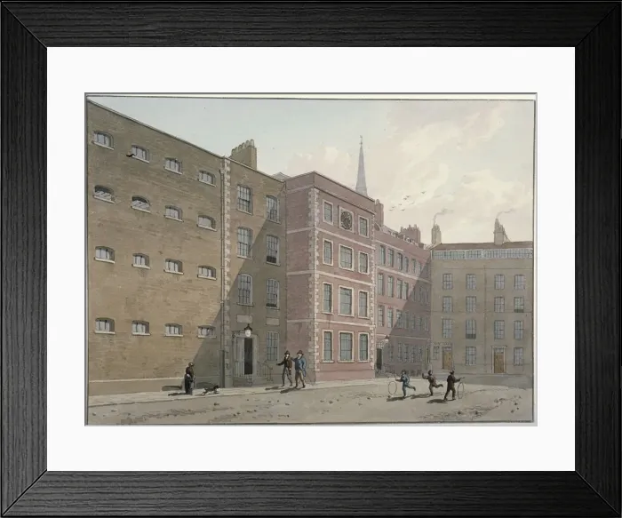 Framed Print : View of the quadrangle at Bridewell, City of London, 1810. Artist: George Shepherd Framed Print : View of the quadrangle at Bridewell, City of London, 1810. Artist: George Shepherd