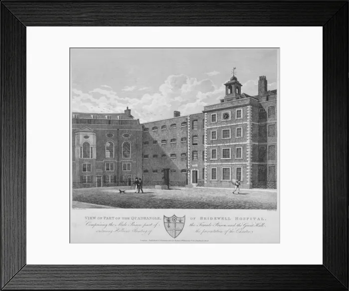 Framed Print : Bridewell, City of London, 1822. Artist: Thomas Dale Framed Print : Bridewell, City of London, 1822. Artist: Thomas Dale
