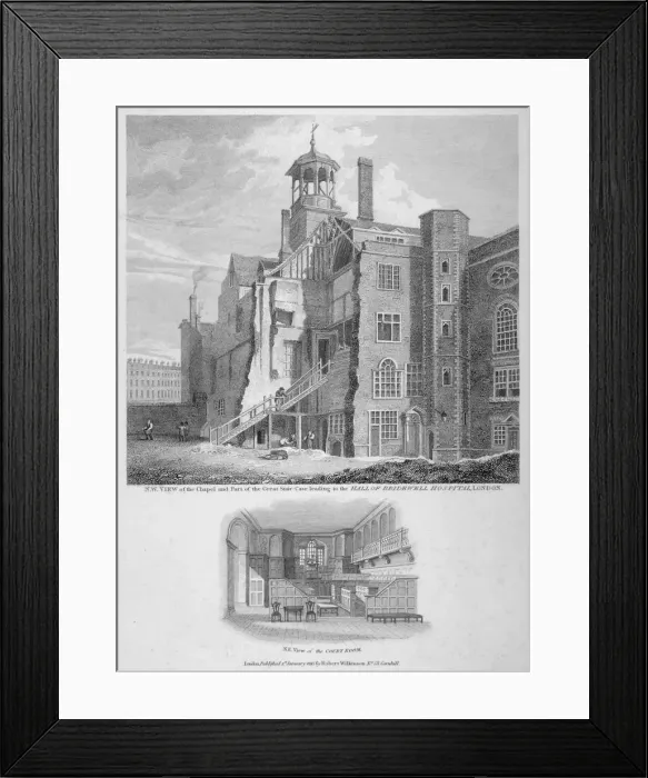 Framed Print : Bridewell, City of London, 1815. Artist: Bartholomew Howlett Framed Print : Bridewell, City of London, 1815. Artist: Bartholomew Howlett