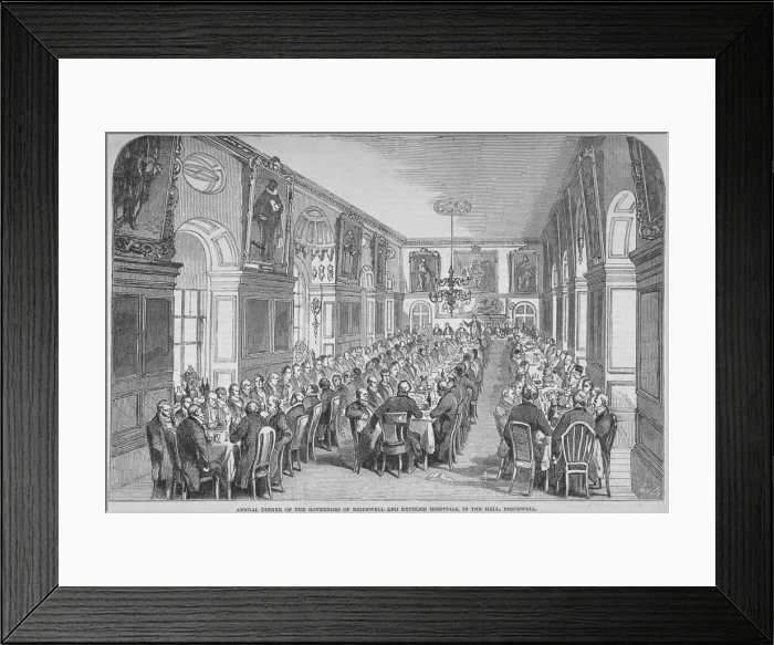 Framed Print : Bridewell Hall, City of London, 1850 Framed Print : Bridewell Hall, City of London, 1850