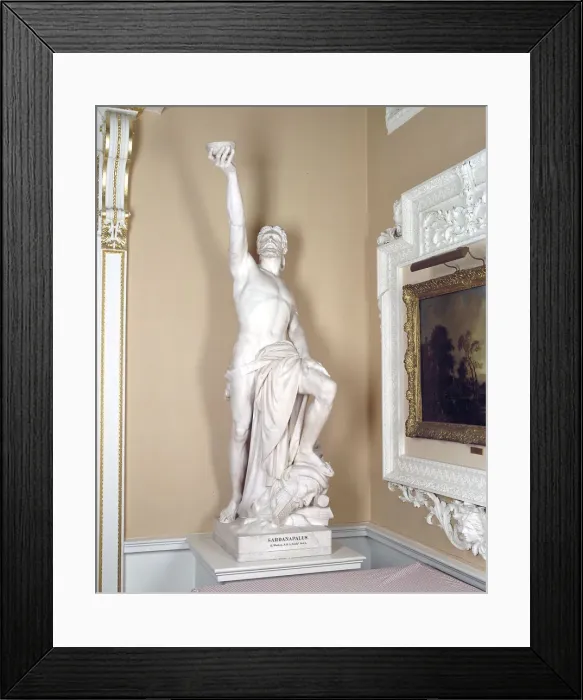 Framed Print : Sardanapalus, 1861. Artist: Henry Weekes Framed Print : Sardanapalus, 1861. Artist: Henry Weekes