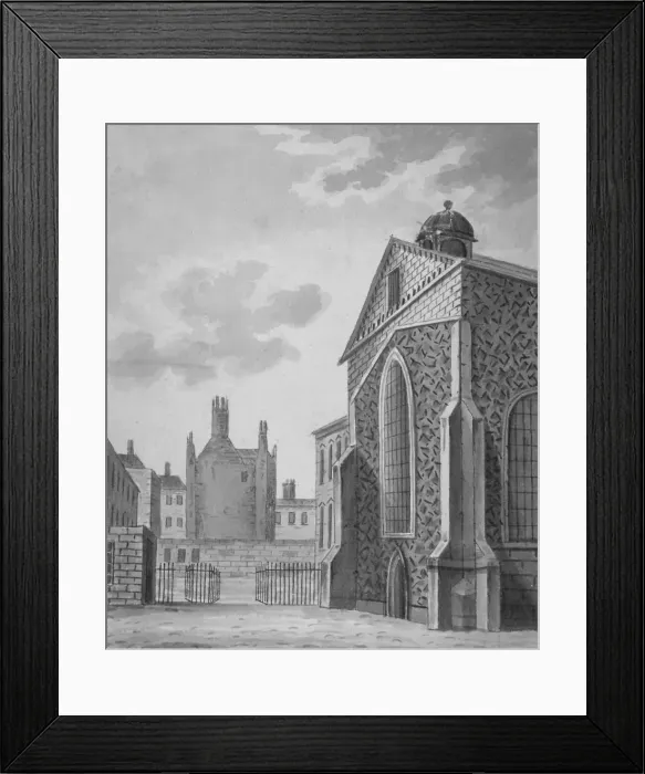 Framed Print : Rolls Chapel, Chancery Lane, City of London, 1800 Framed Print : Rolls Chapel, Chancery Lane, City of London, 1800