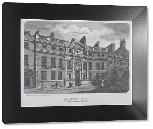 Drapers Hall, Throgmorton Street, City of London, 1812. Artist: Robert Sands