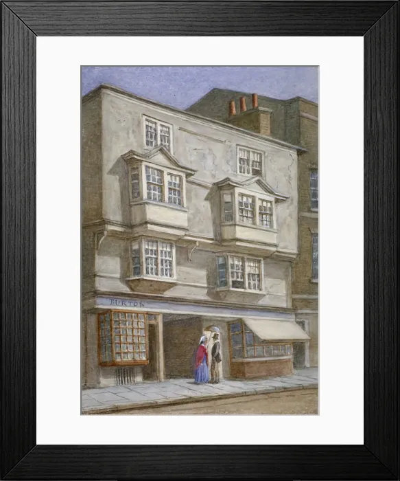 Framed Print : Coleman Street, City of London, 1868. Artist Framed Print : Coleman Street, City of London, 1868. Artist