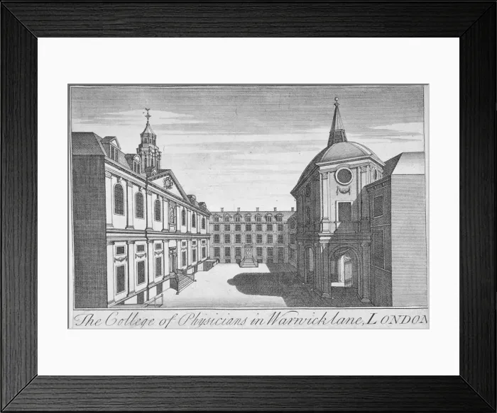 Framed Print : Royal College of Physicians, City of London, 1750 Framed Print : Royal College of Physicians, City of London, 1750
