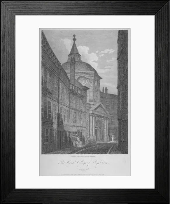 Framed Print : Royal College of Physicians, City of London, 1804. Artist: James Sargant Storer Framed Print : Royal College of Physicians, City of London, 1804. Artist: James Sargant Storer