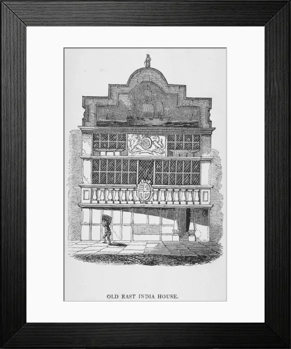 Framed Print : East India House, Leadenhall Street, City of London, 1700 Framed Print : East India House, Leadenhall Street, City of London, 1700