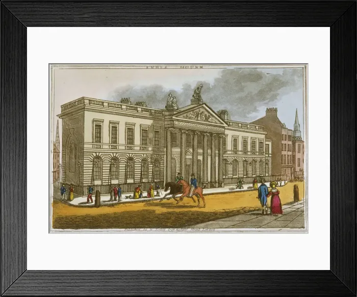 Framed Print : North view of East India House, Leadenhall Street, City of London, 1820 Framed Print : North view of East India House, Leadenhall Street, City of London, 1820