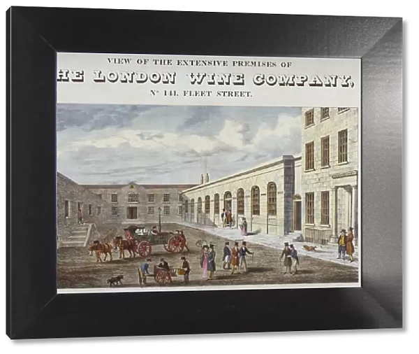 Premises of the London Wine Company at no 141 Fleet Street, City of London, 1830