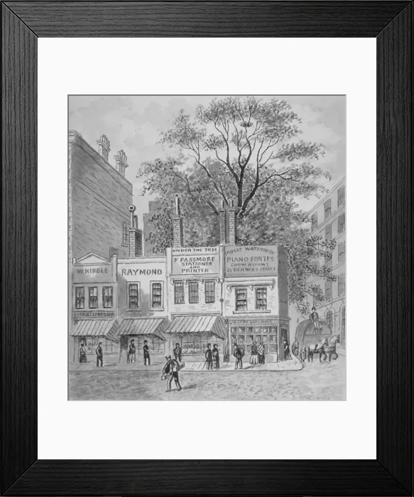 Framed Print : Shops on Cheapside, City of London, 1870 Framed Print : Shops on Cheapside, City of London, 1870