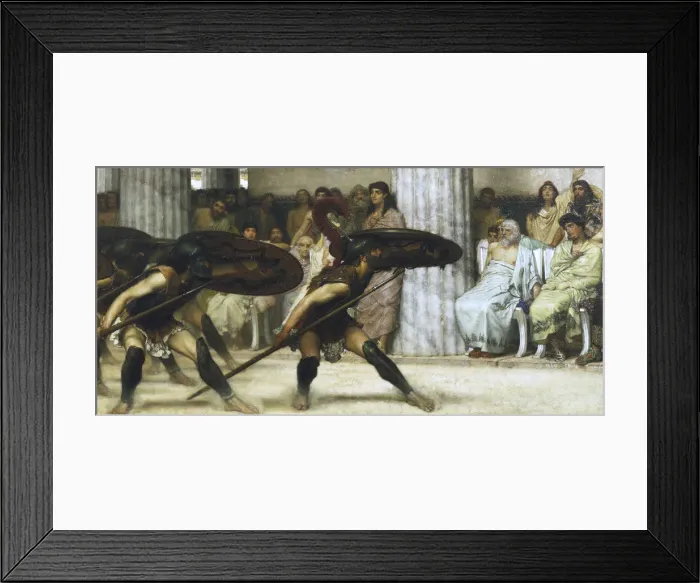 Framed Print : The Pyrrhic Dance, 1869. Artist Framed Print : The Pyrrhic Dance, 1869. Artist