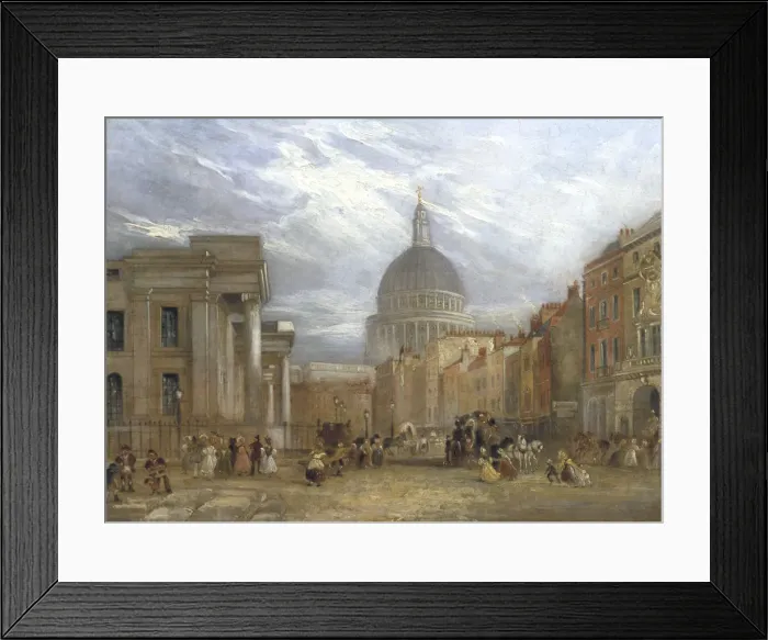 Framed Print : The Old General Post Office and St Martins le Grand, 1835 Framed Print : The Old General Post Office and St Martins le Grand, 1835
