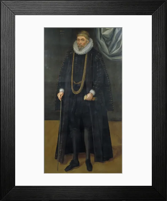 Framed Print : Sir John Garrard, Lord Mayor in 1601, 1618. Artist: Daniel Mytens Framed Print : Sir John Garrard, Lord Mayor in 1601, 1618. Artist: Daniel Mytens