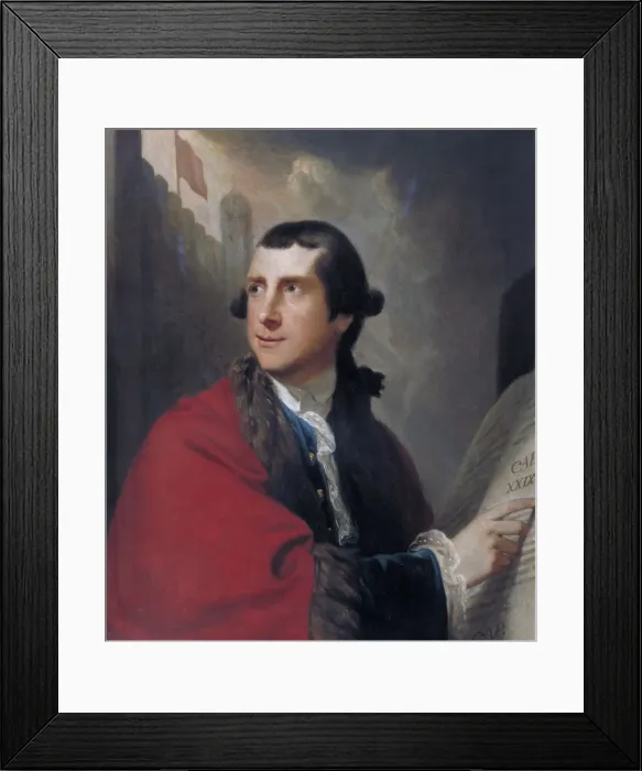 Framed Print : Portrait of Alderman Oliver, 1771. Artist Framed Print : Portrait of Alderman Oliver, 1771. Artist