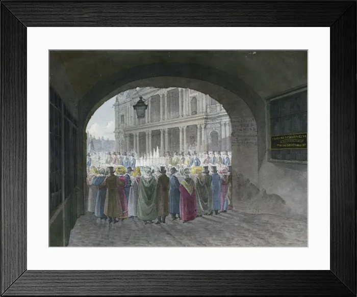 Framed Print : View of the entrance to Deans Court, City of London, 1820 Framed Print : View of the entrance to Deans Court, City of London, 1820