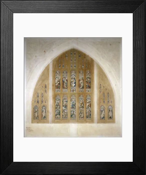 Framed Print : Stained glass window design, 1869. Artist: Henry Framed Print : Stained glass window design, 1869. Artist: Henry