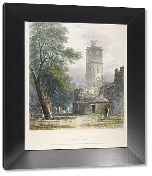 Church of St Giles without Cripplegate, City of London, 1851. Artist: John Wykeham Archer