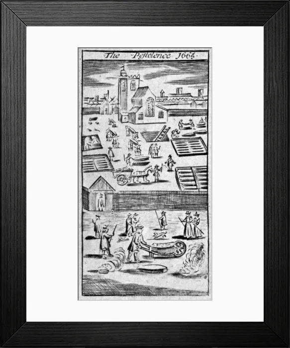 Framed Print : The Pestelence 1665, 1665 Framed Print : The Pestelence 1665, 1665