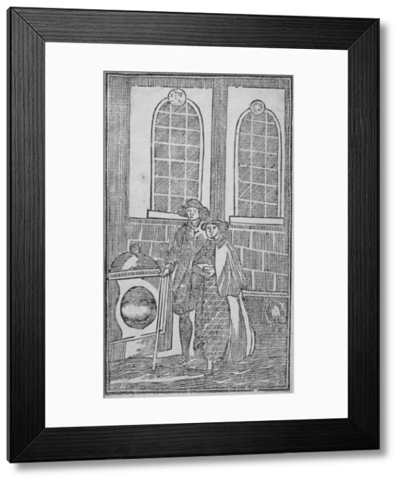 Framed Print : The London Stone, Cannon Street, City of London, 1700 Framed Print : The London Stone, Cannon Street, City of London, 1700