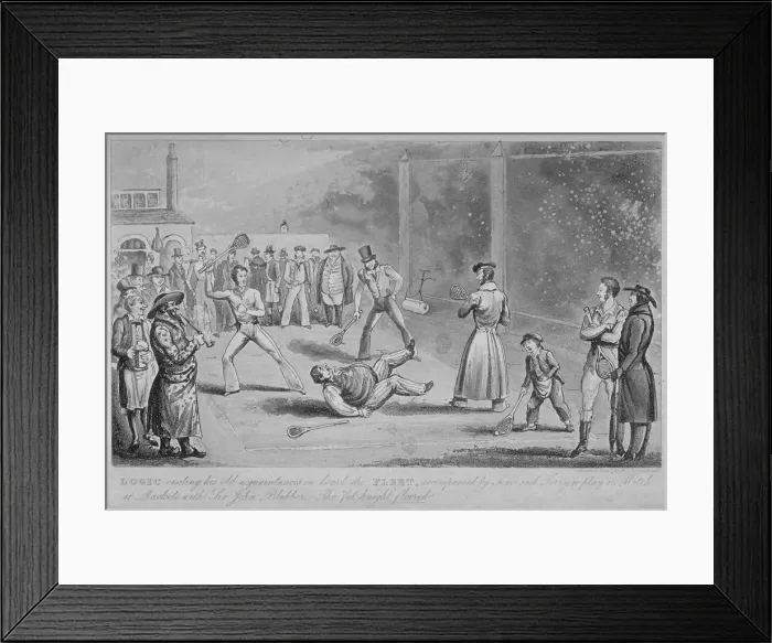 Framed Print : llustration of a scene at the Fleet Prison, from Pierce Egans Life in London, 1820 Framed Print : llustration of a scene at the Fleet Prison, from Pierce Egans Life in London, 1820