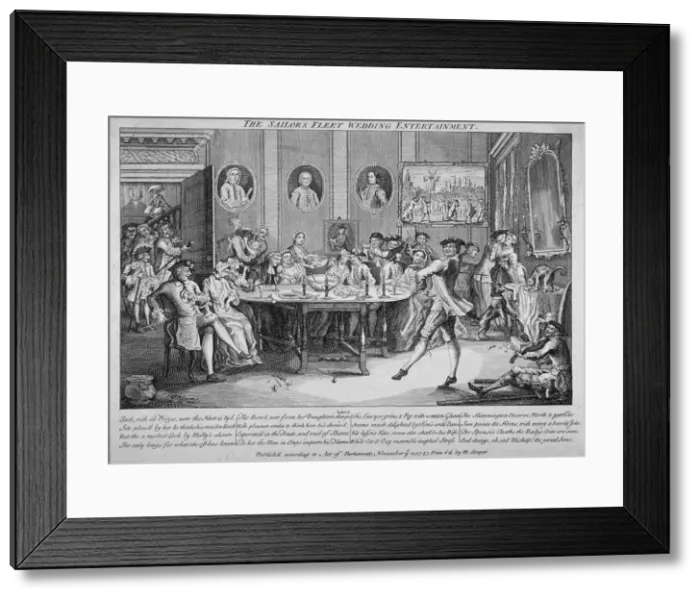 Framed Print : The Sailors Fleet Wedding Entertainment, 1747 Framed Print : The Sailors Fleet Wedding Entertainment, 1747