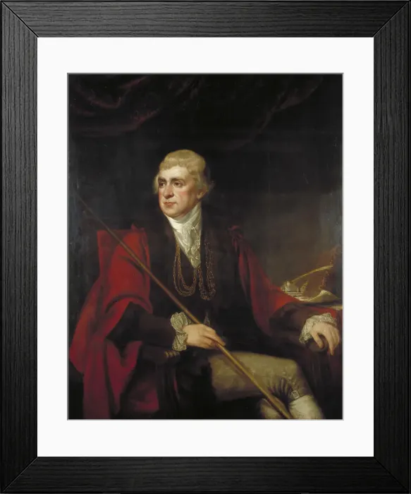 Framed Print : Peter Mellish, Sheriff, c1781-1831. Artist: Mather Brown Framed Print : Peter Mellish, Sheriff, c1781-1831. Artist: Mather Brown