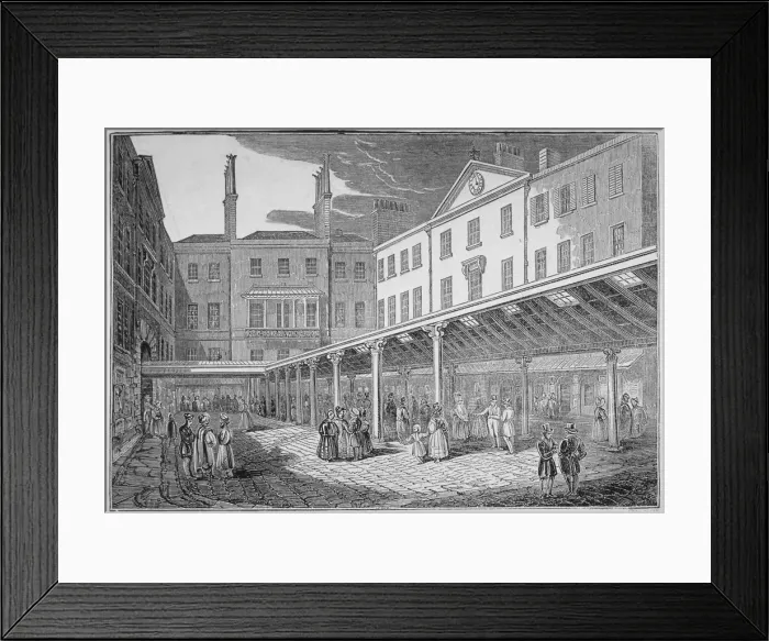 Framed Print : Excise Office, Old Broad Street, City of London, 1838 Framed Print : Excise Office, Old Broad Street, City of London, 1838