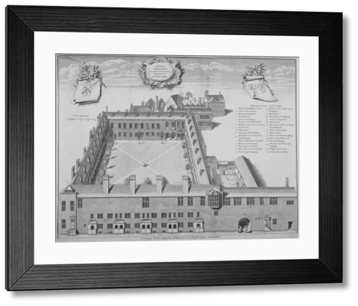 Framed Print : Gresham College, City of London, 1740. Artist: George Vertue Framed Print : Gresham College, City of London, 1740. Artist: George Vertue